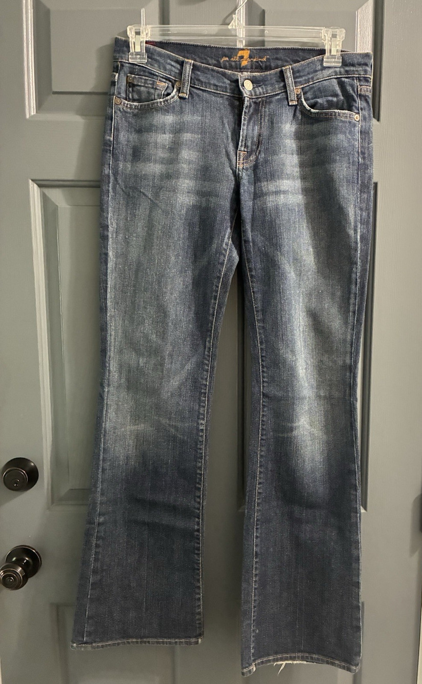 7 SEVEN FOR ALL MANKIND Dark BOOTCUT Jeans Women's Size 29 Style U075080U-080U
